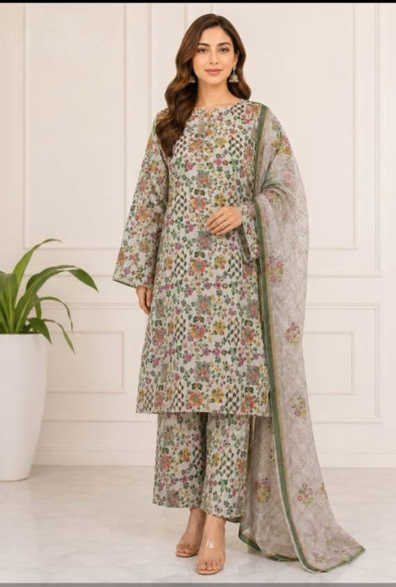 Premium Printed 3-Piece Suit